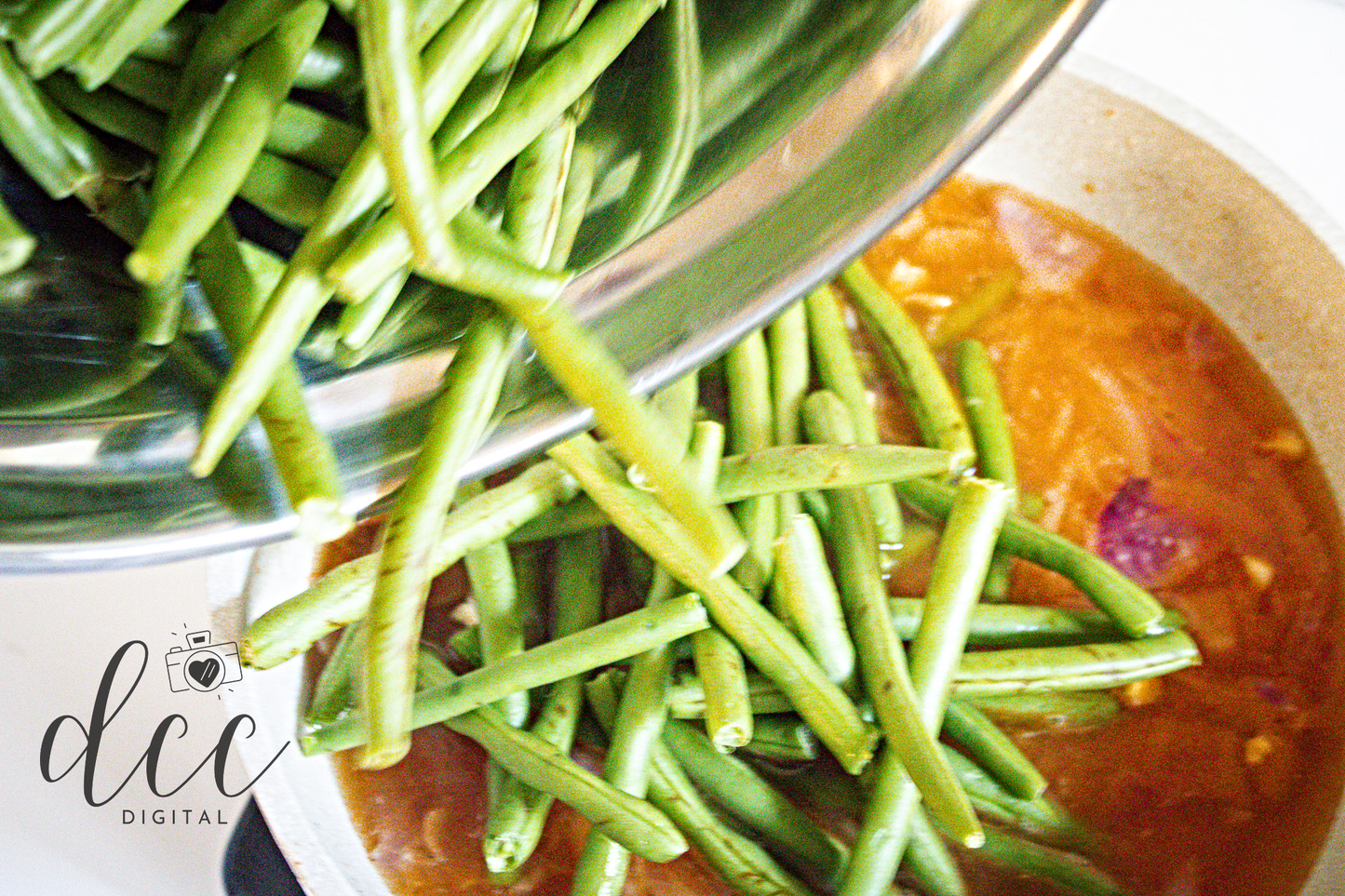 Smothered Green Beans with Andouille Sausage and Bacon [Semi-Exclusive] - Set 1