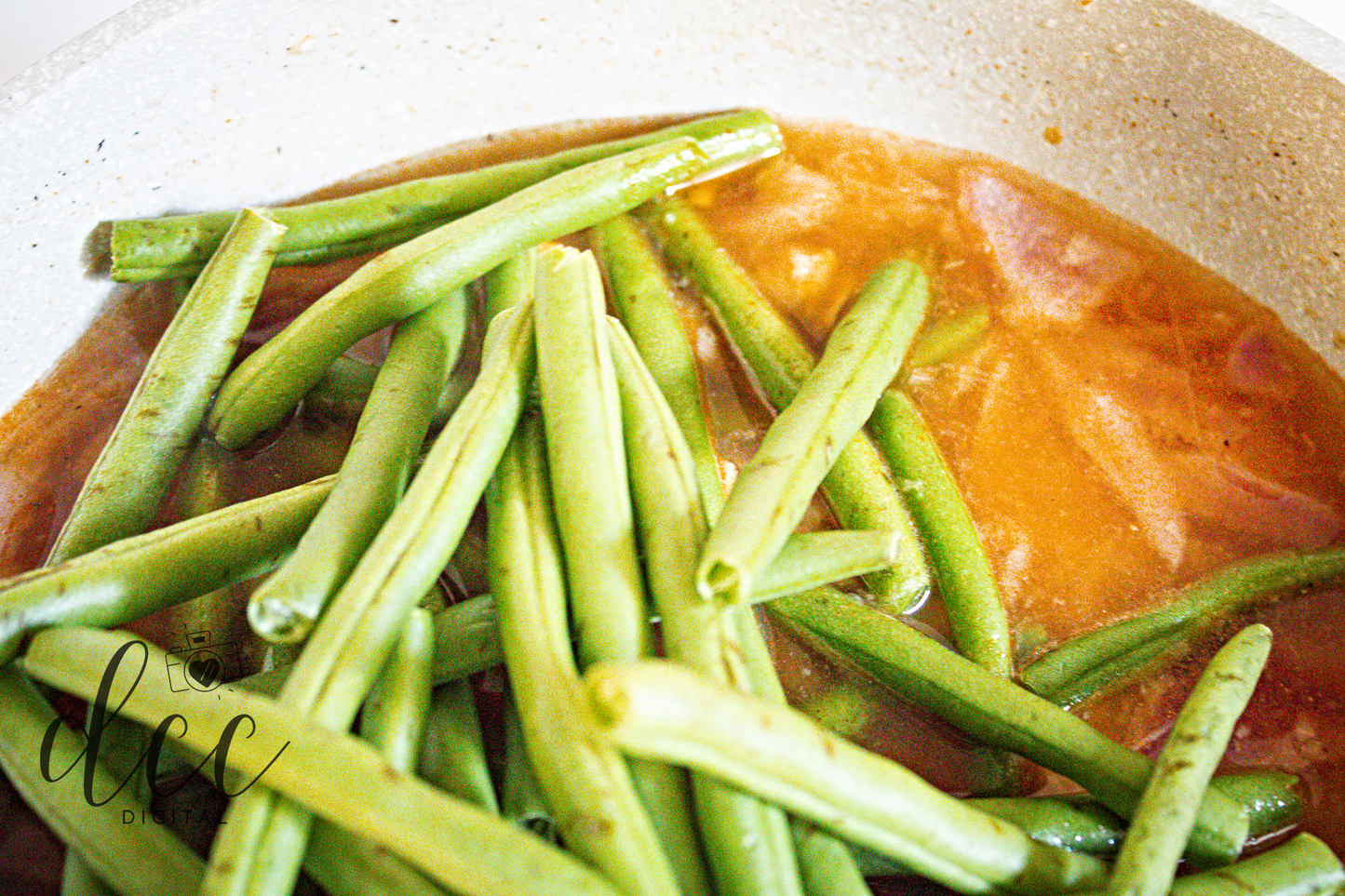 Smothered Green Beans with Andouille Sausage and Bacon [Semi-Exclusive] - Set 1