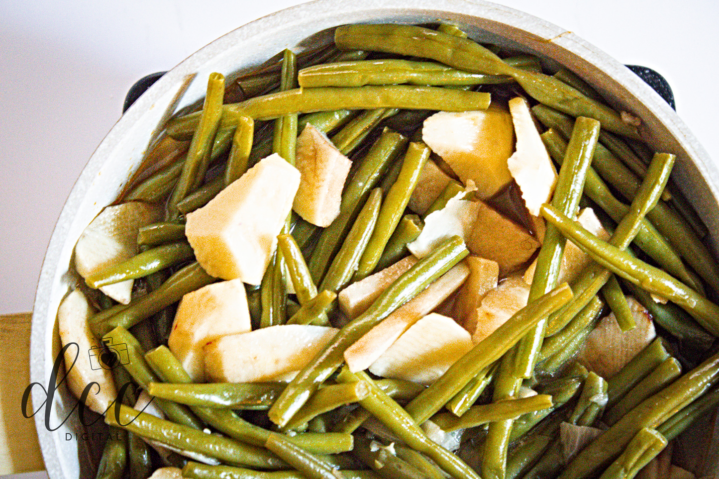 Smothered Green Beans with Andouille Sausage and Bacon [Semi-Exclusive] - Set 5