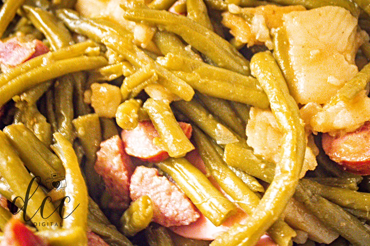 Smothered Green Beans with Andouille Sausage and Bacon [Semi-Exclusive] - Set 1