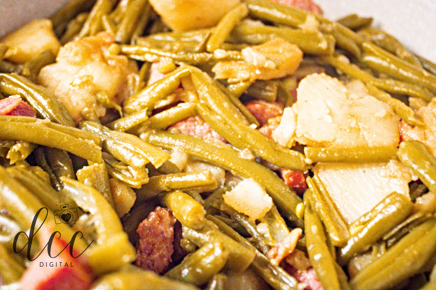 Smothered Green Beans with Andouille Sausage and Bacon [Semi-Exclusive] - Set 1