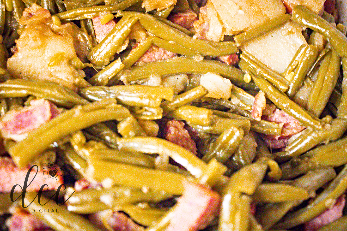 Smothered Green Beans with Andouille Sausage and Bacon [Semi-Exclusive] - Set 1